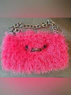 Joseph Recchia Chevron Monster Purse with Chain-Handle